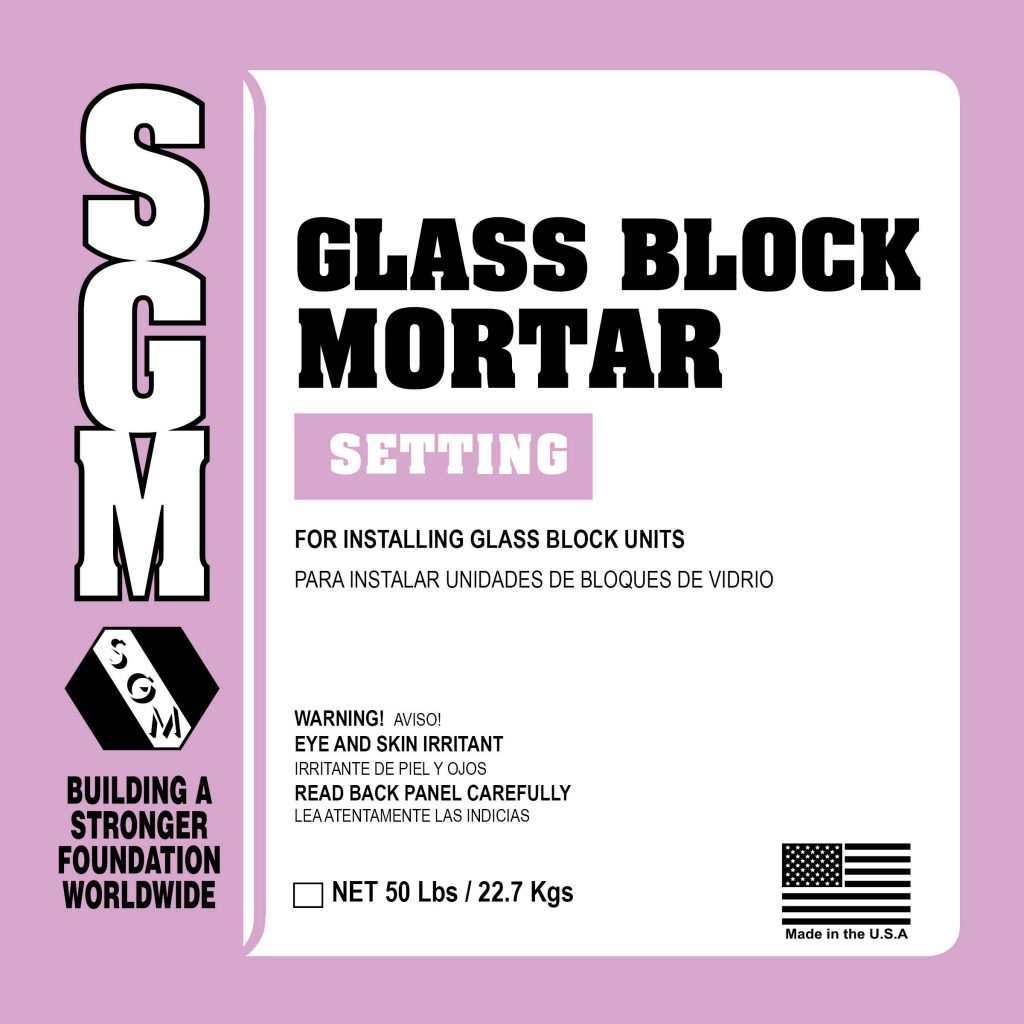 Glass Block Mortar SGM, Inc.