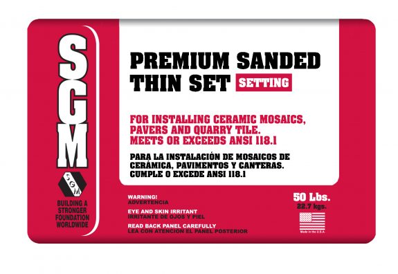 SGM — Premium Sanded Thin-Set Mortar (Bag)
