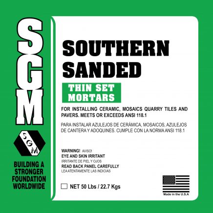SGM — Southern Sanded Dry-Set Portland Cement Mortar 737/738