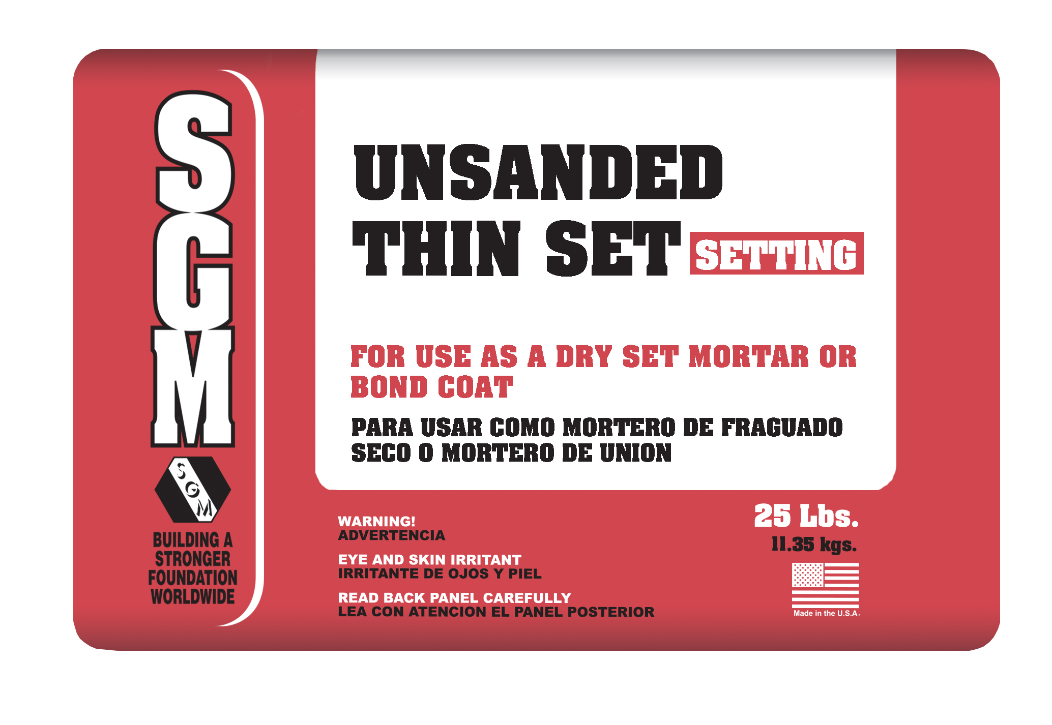 Unsanded Thin-Set Dry-Set Portland Cement Mortar (711) - SGM, Inc.