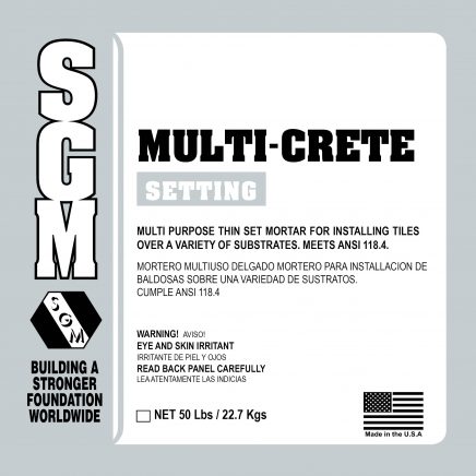SGM — Multi-Crete All-Purpose Thin-Set Mortar