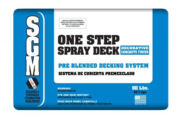 SGM — One-Step Spray Deck (Bag)