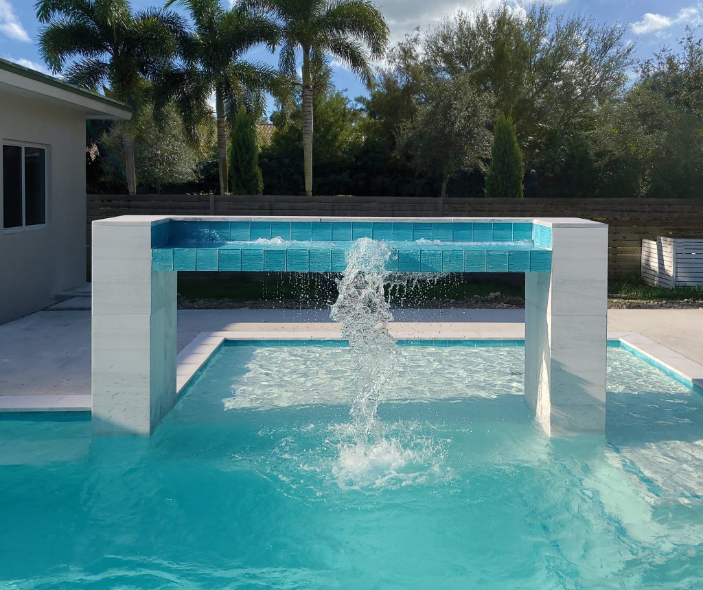 UPB White - Tropical Oasis Pool & Spa Miami